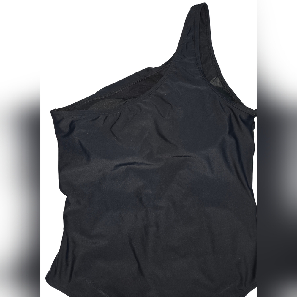 NWT One Shoulder Black Swimsuit | Size: XL - Picture 4 of 11